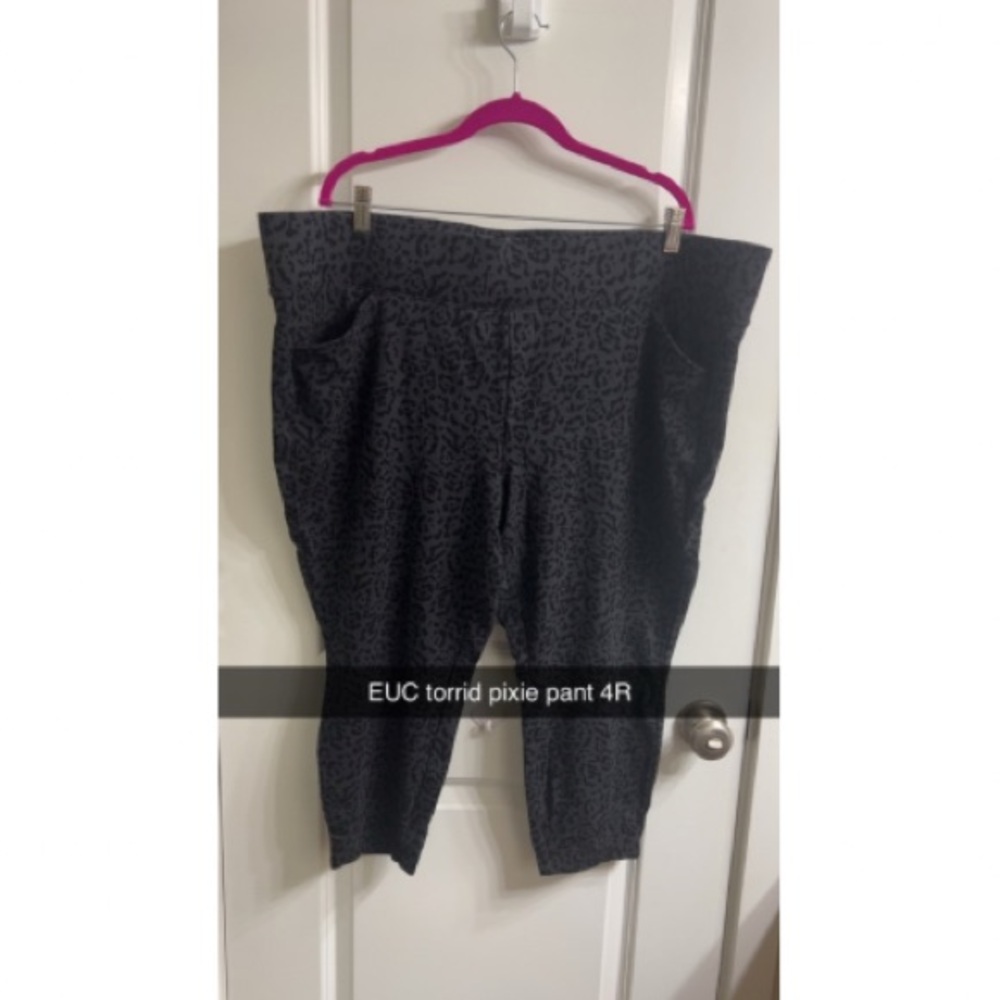 Black Leopard Print Pants